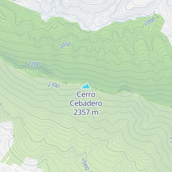 Map of Cerro Cebadero