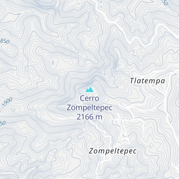 Map of Cerro Zompeltepec