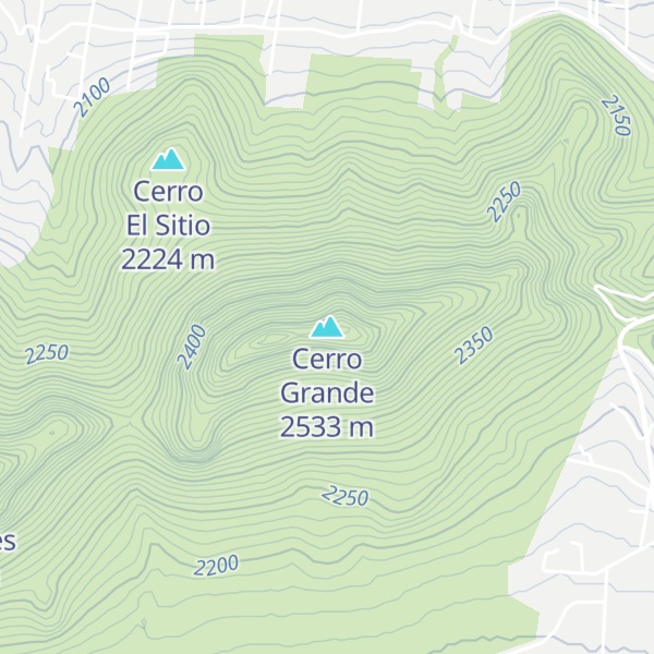 Map of Cerro Grande