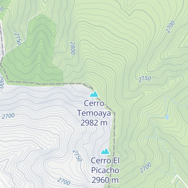 Map of Cerro Temoaya