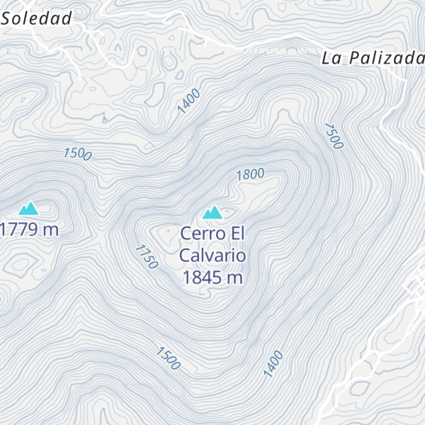 Map of Cerro El Calvario