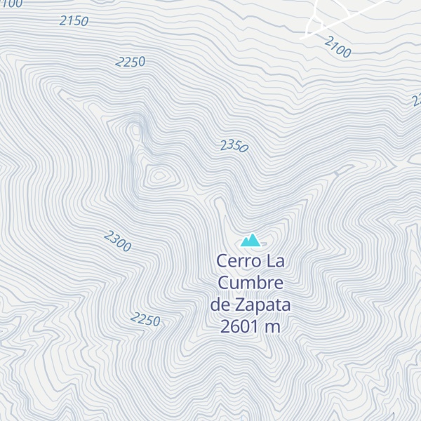 Map of Cerro Pozuelos