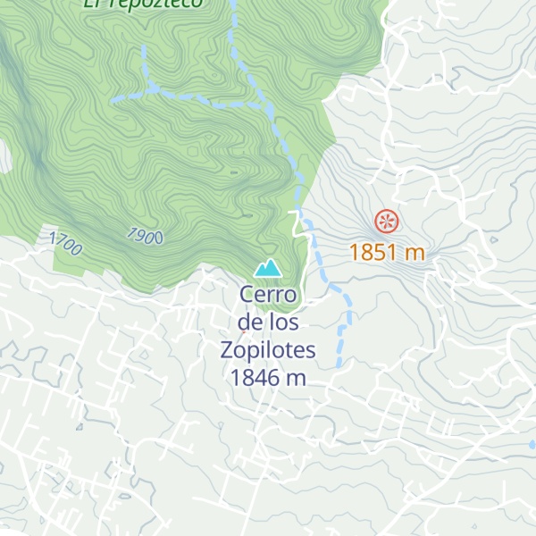 Map of Cerro de los Zopilotes