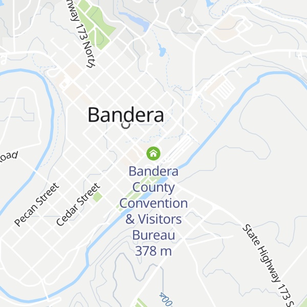 Map of Bandera County Convention & Visitors Bureau