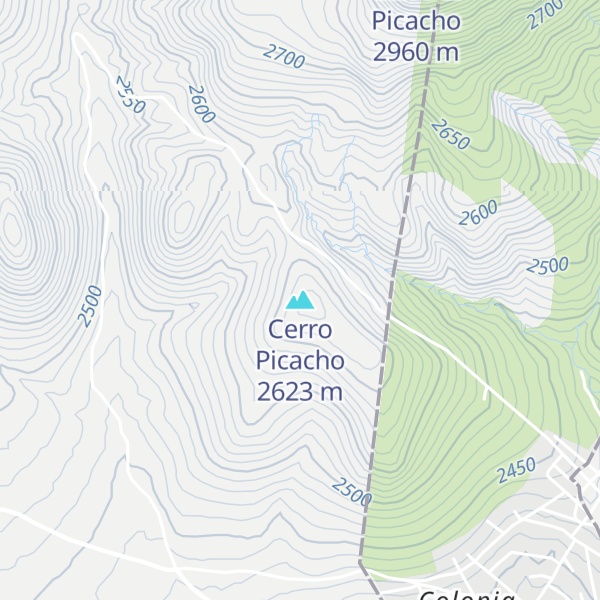 Map of Cerro Picacho