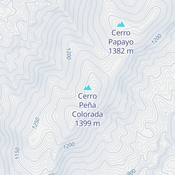 Map of Cerro Peña Colorada