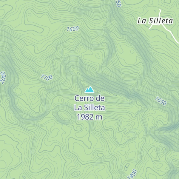Map of Cerro de La Silleta
