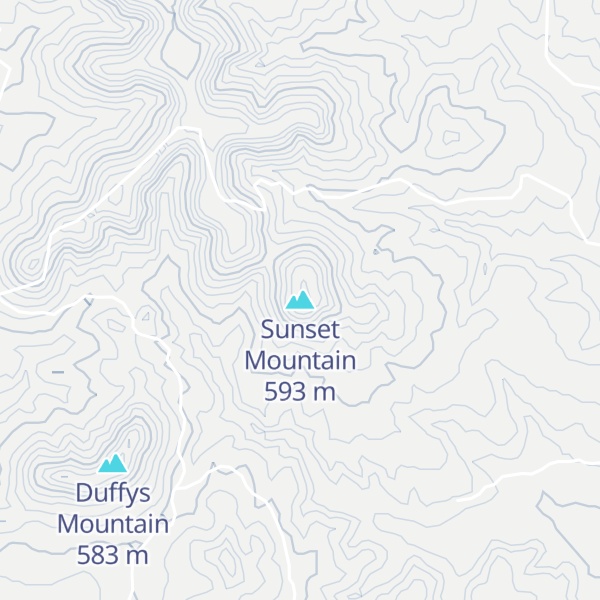 Map of Sunset Mountain