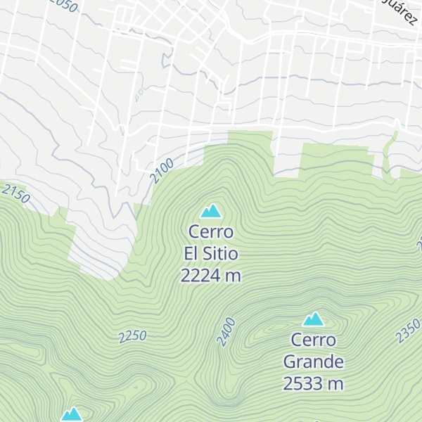 Map of Cerro El Sitio