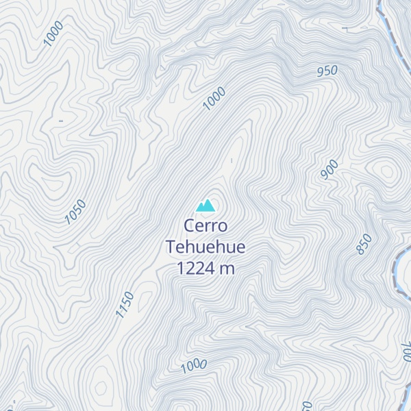 Map of Cerro Tehuehue