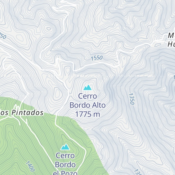 Map of Cerro Bordo Alto