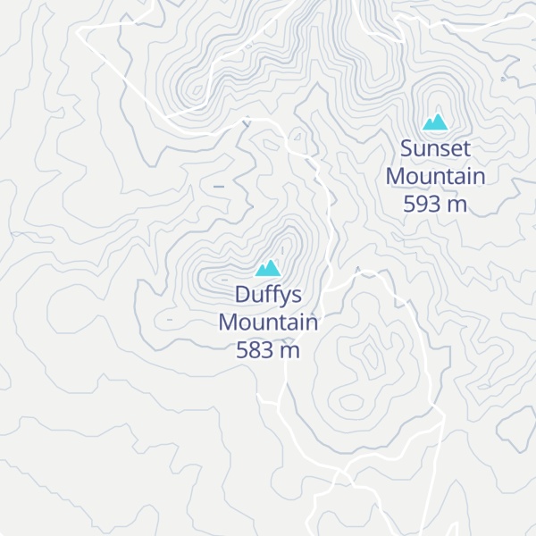 Map of Duffys Mountain