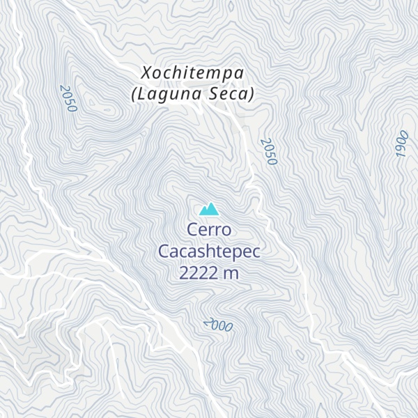Map of Cerro Cacashtepec