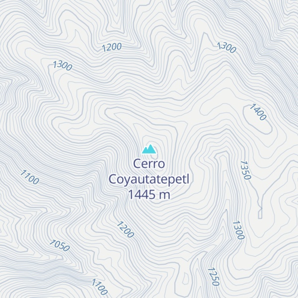 Map of Cerro Coyautatepetl