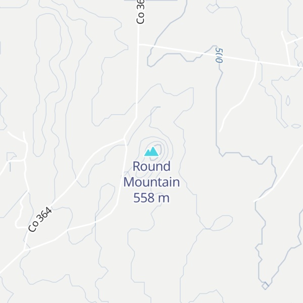 Map of Round Mountain