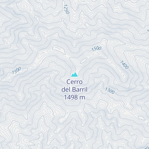 Map of Cerro del Barril
