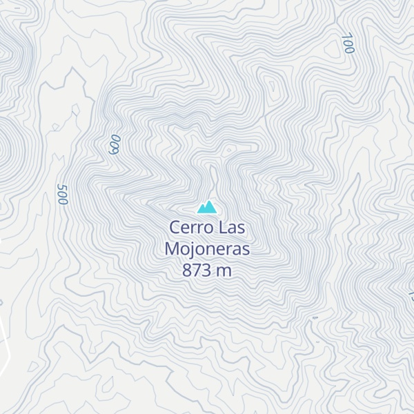 Map of Cerro Las Mojoneras