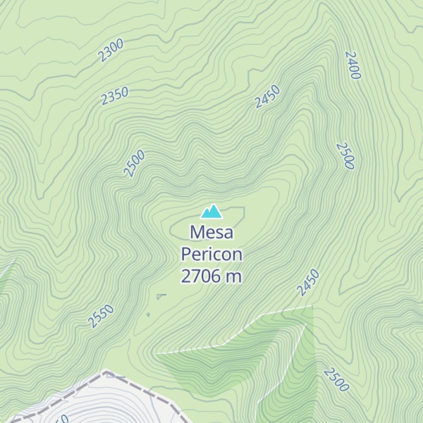 Map of Mesa Pericon