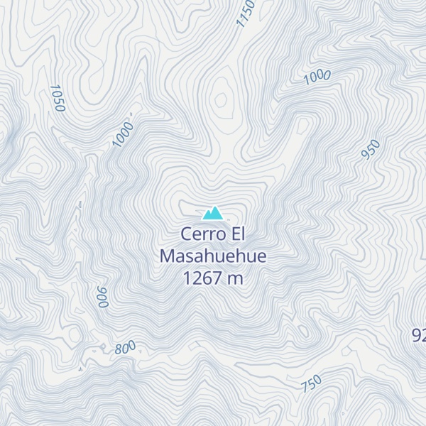 Map of Cerro El Masahuehue