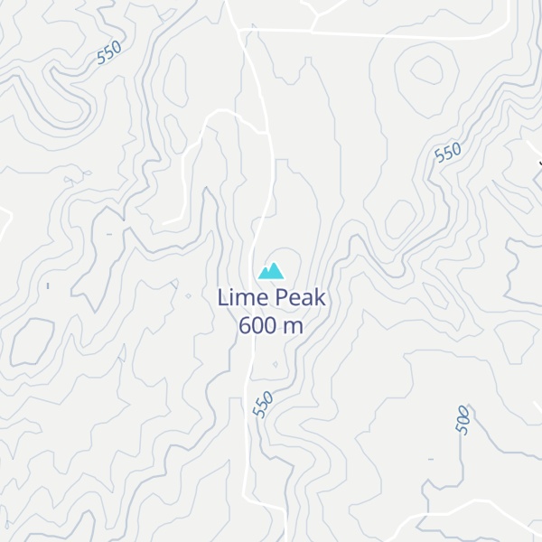 Map of Lime Peak