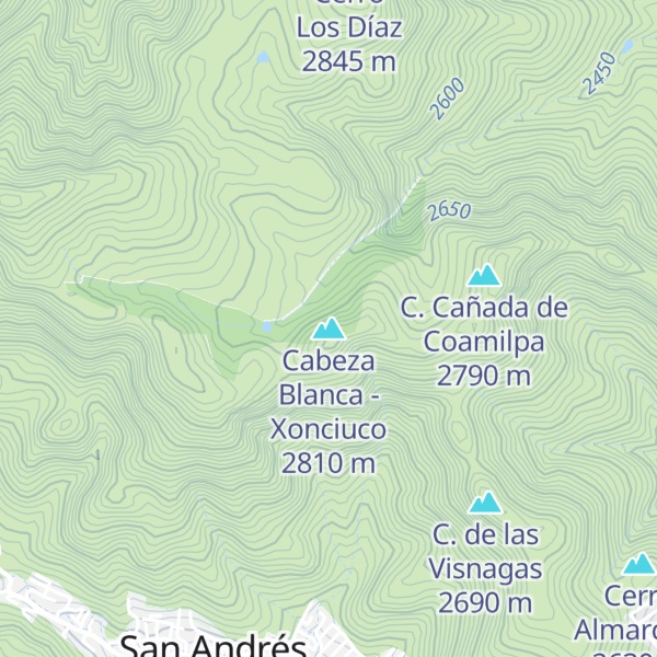 Map of Cabeza Blanca - Xonciuco