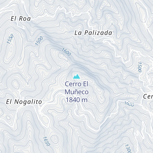 Map of Cerro El Muñeco