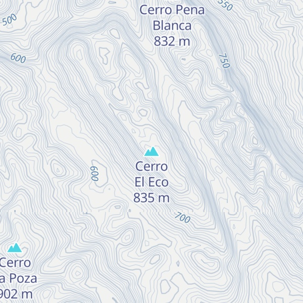 Map of Cerro El Eco