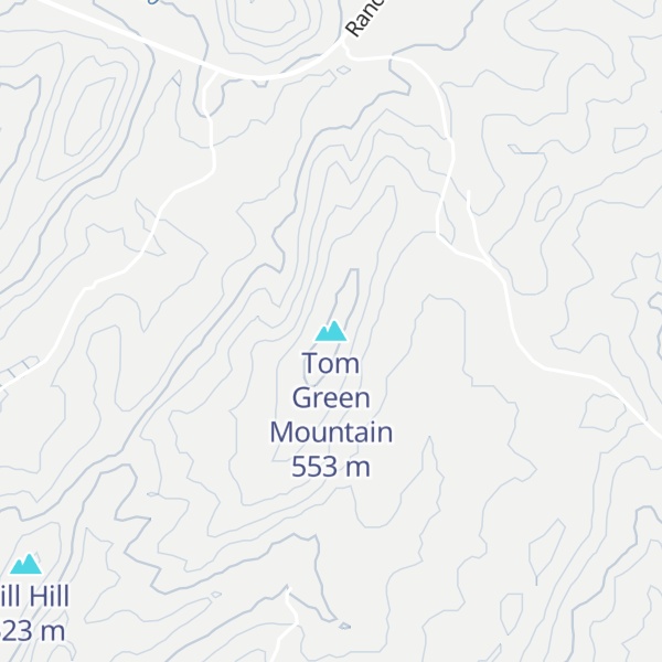 Map of Tom Green Mountain