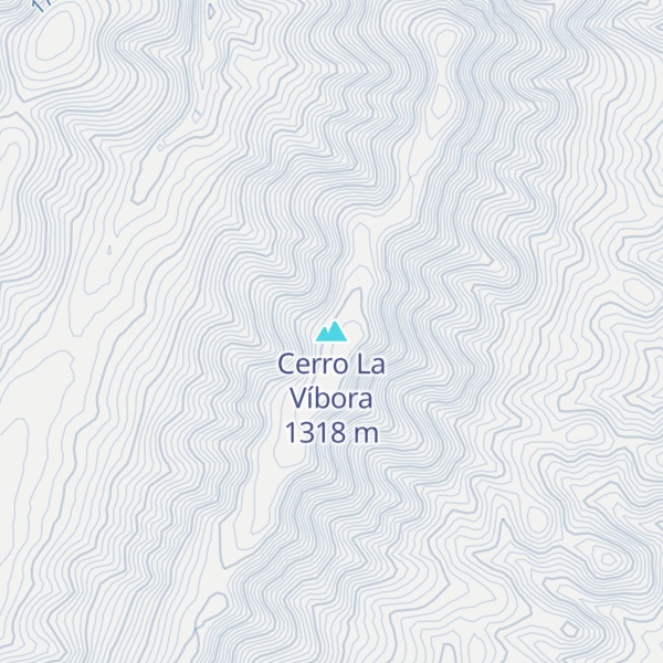 Map of Cerro La Víbora