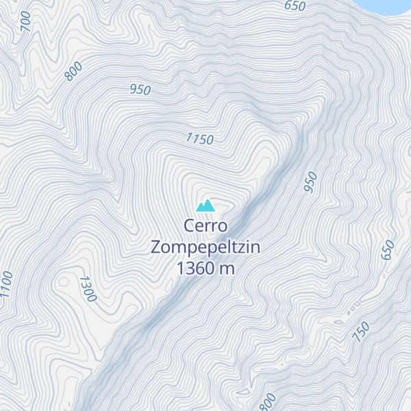Map of Cerro Zompepeltzin