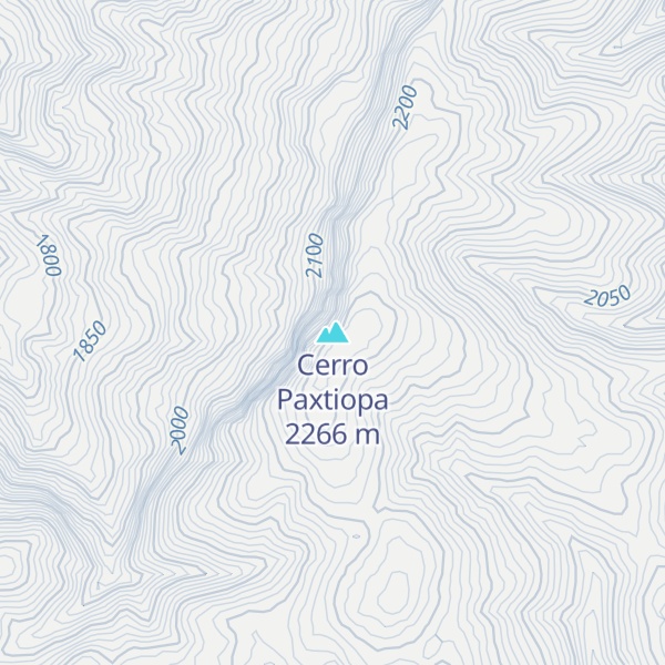 Map of Cerro Paxtiopa