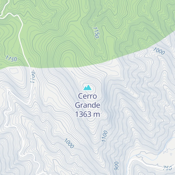 Map of Cerro Grande