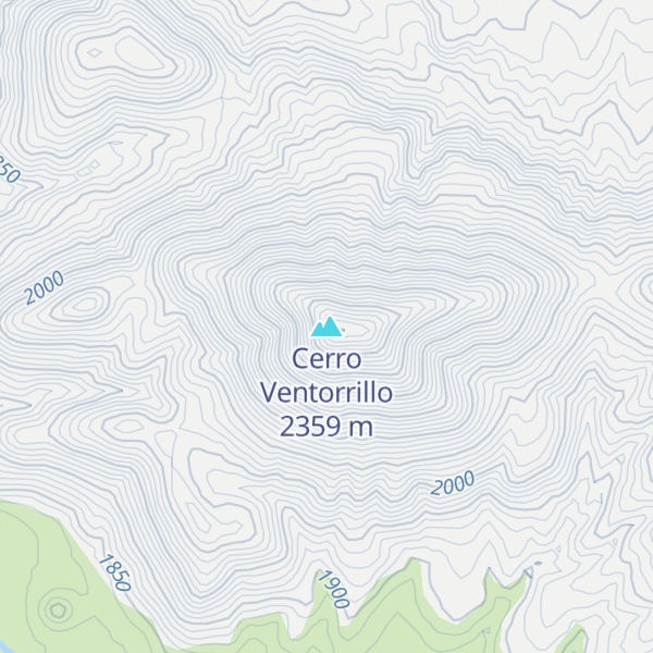 Map of Cerro Ventorrillo