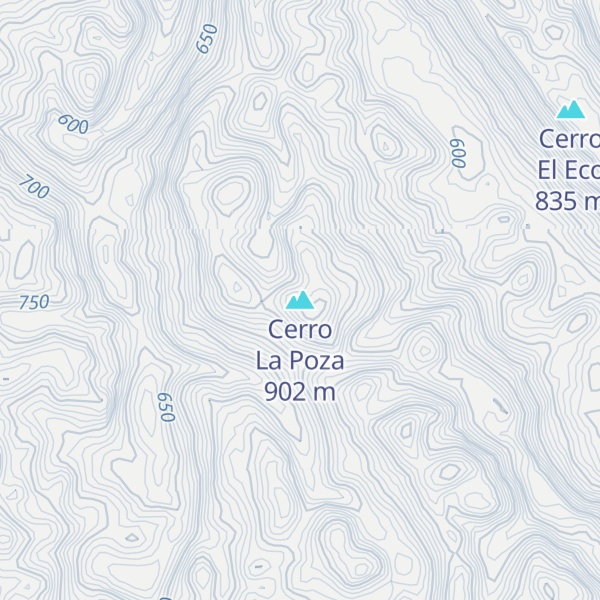 Map of Cerro La Poza
