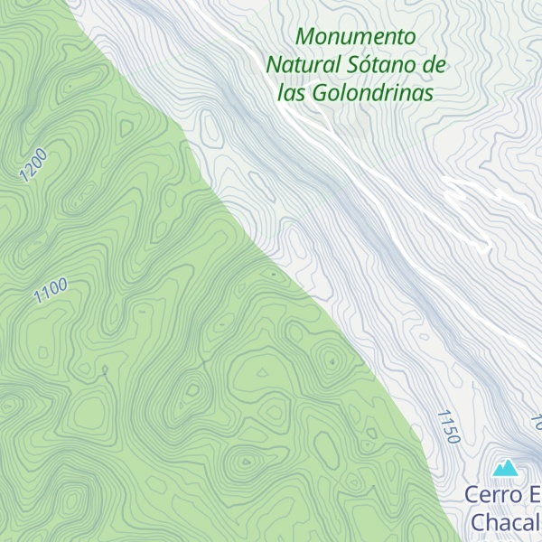 Map of Cerro El Mirador