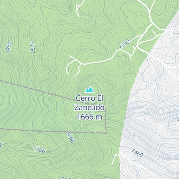 Map of Cerro El Zancudo