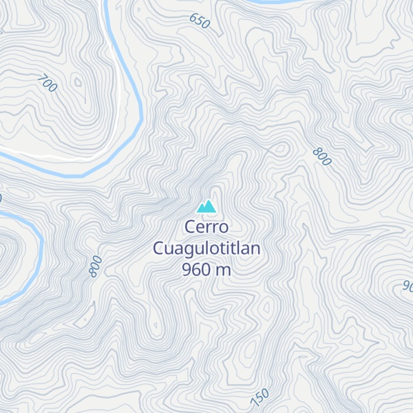 Map of Cerro Cuagulotitlan