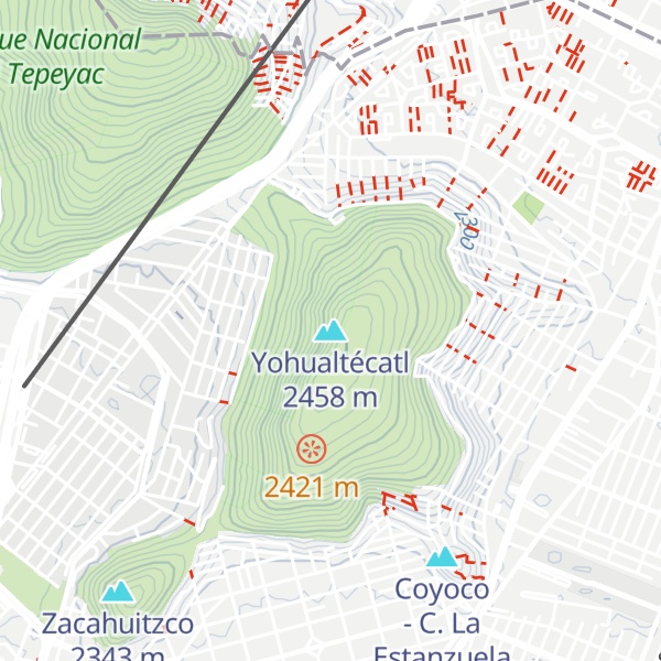 Map of Yohualtécatl