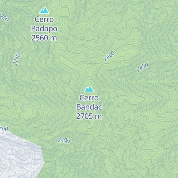 Map of Cerro Bandac
