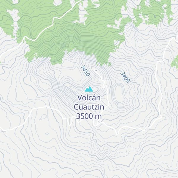 Map of Volcán Cuautzin