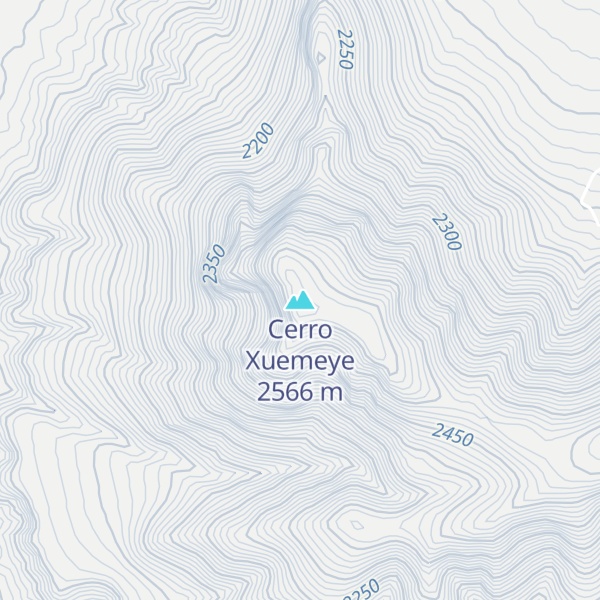 Map of Cerro Xuemeye