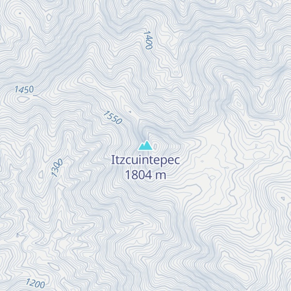 Map of Itzcuintepec