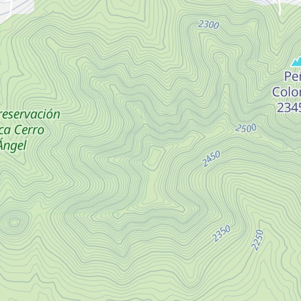 Map of Mesa Rincon Los Caballos