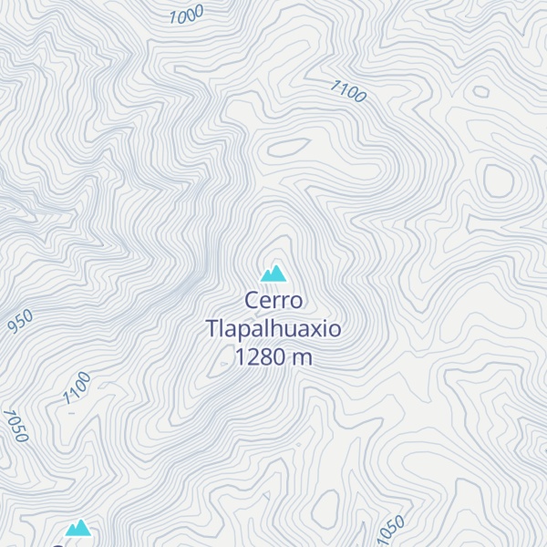 Map of Cerro Tlapalhuaxio
