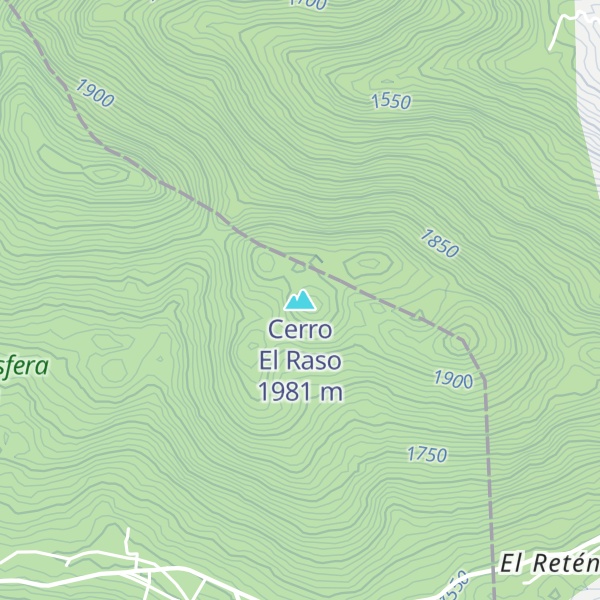 Map of Cerro El Raso