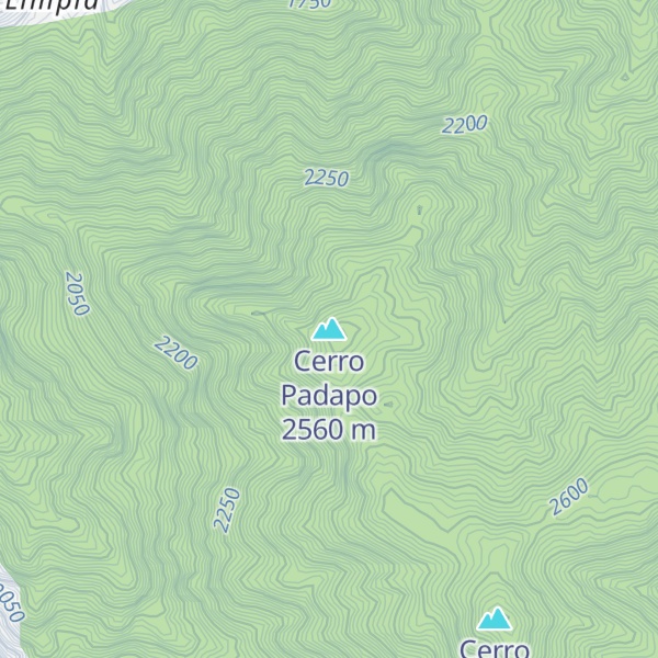 Map of Cerro Padapo