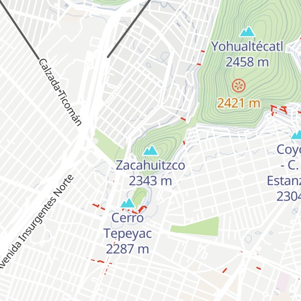 Map of Zacahuitzco