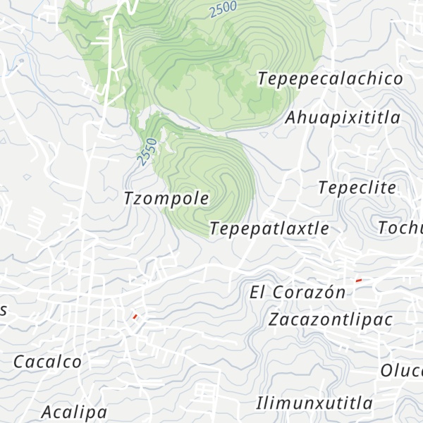 Map of Tzompol
