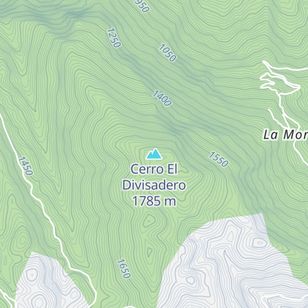 Map of Cerro El Divisadero