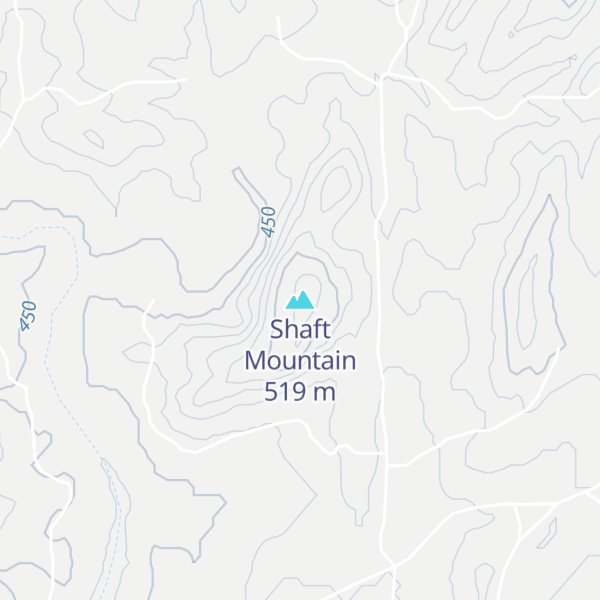 Map of Shaft Mountain